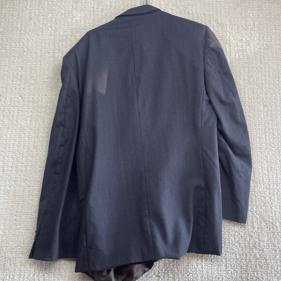 Henley Canada Blue Wool Double Breasted Suit Jacket Men’s 39R + 33W Pants Set - Picture 15 of 16